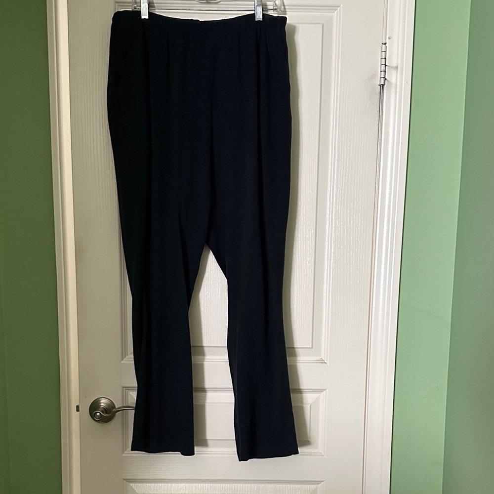 Classic navy blue pull on pants